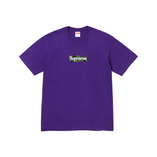Supreme Box Logo Tee Purple Front