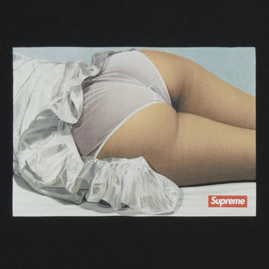 Supreme Maude Tee Black Front Logo