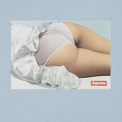 Supreme Maude Tee Dusty Blue Front Logo