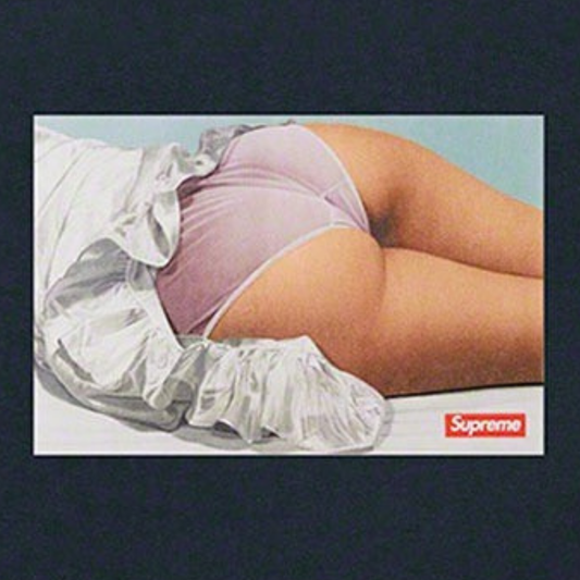 Supreme Maude Tee Navy Front Logo