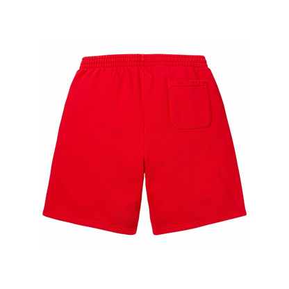 Supreme Overdyed Small Box Sweatshort Red Back