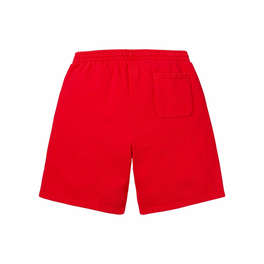 Supreme Overdyed Small Box Sweatshort Red Back