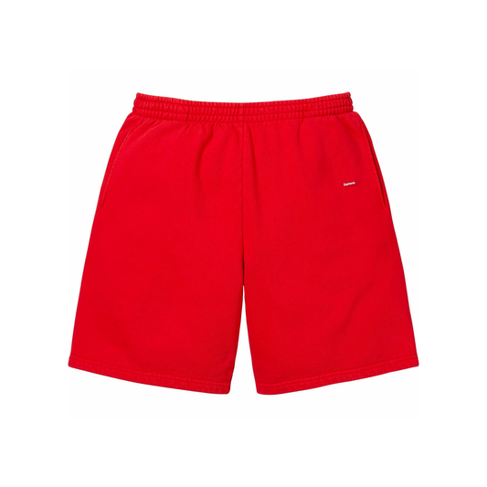 Supreme Overdyed Small Box Sweatshort Red Front