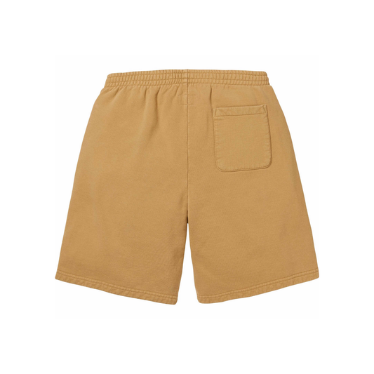Supreme Overdyed Small Box Sweatshort Sand Back