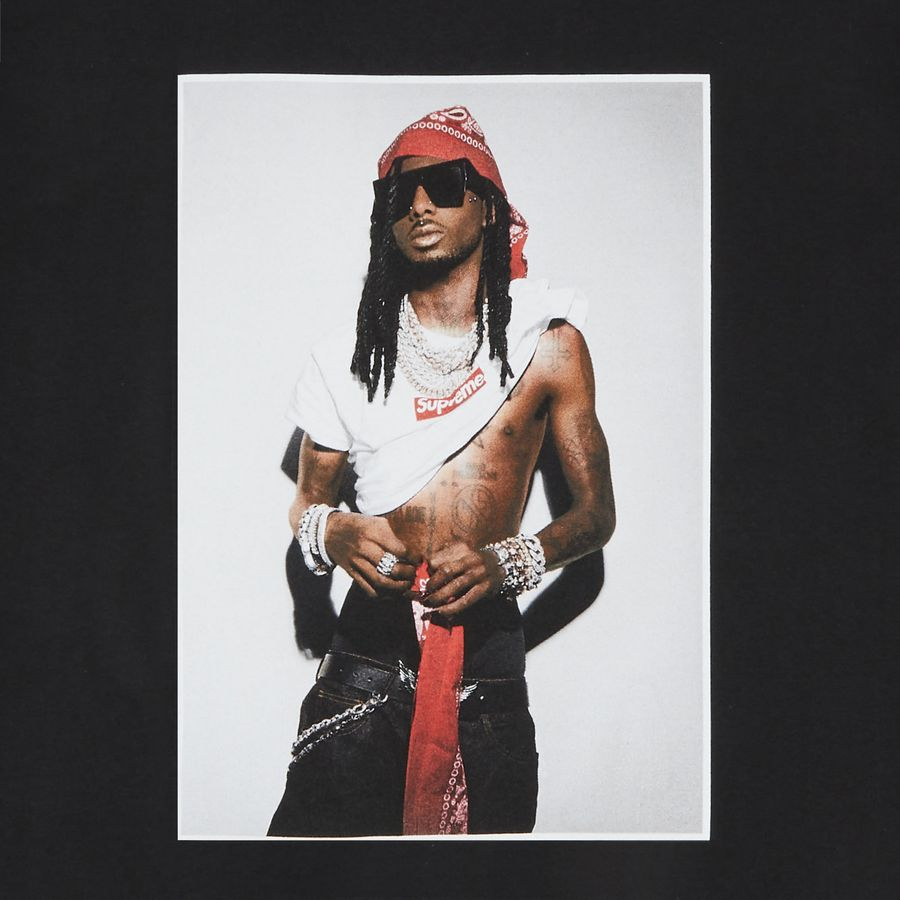 Supreme Playboi Carti Tee Black Front Logo