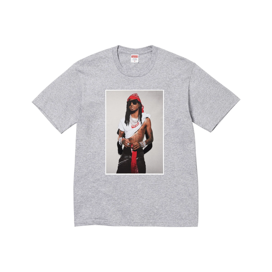 Supreme Playboi Carti Tee Grey Front