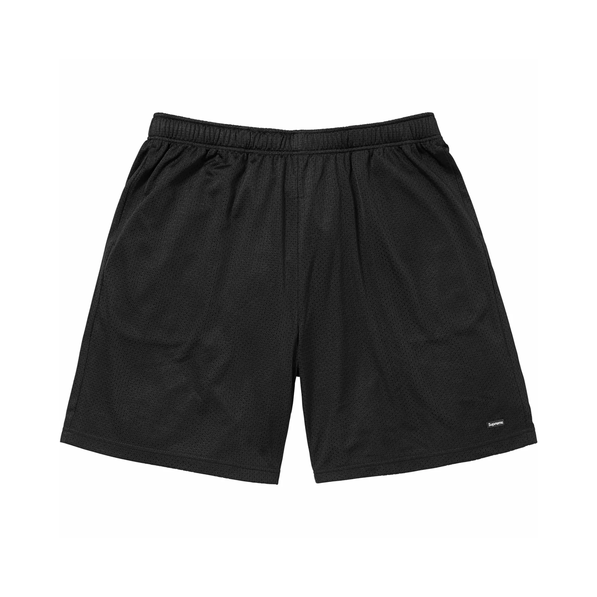 Supreme Small Box Baggy Mesh Short Black Front