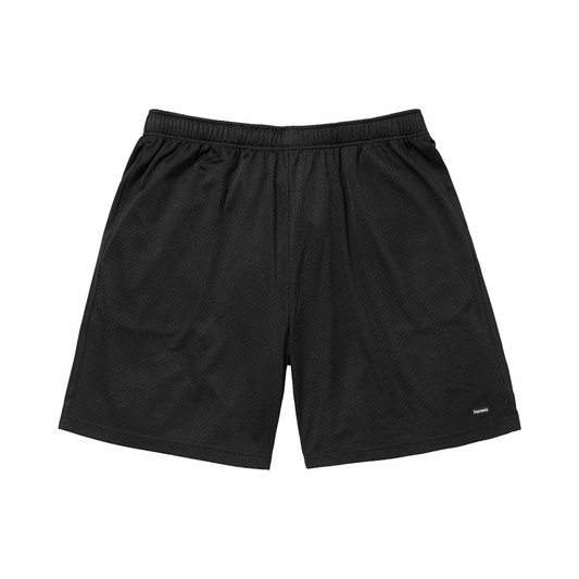 Supreme Small Box Baggy Mesh Short Black Front