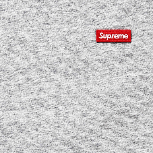 Supreme Small Box Tee Heather Grey Front Logo