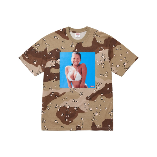Supreme x Aphex Twin Windowlicker Tee Chocolate Chip Camo SS25 Front