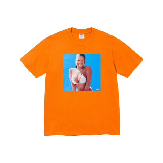 Supreme x Aphex Twin Windowlicker Tee Orange SS25 Front