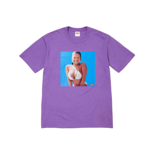 Supreme x Aphex Twin Windowlicker Tee Purple SS25 Front