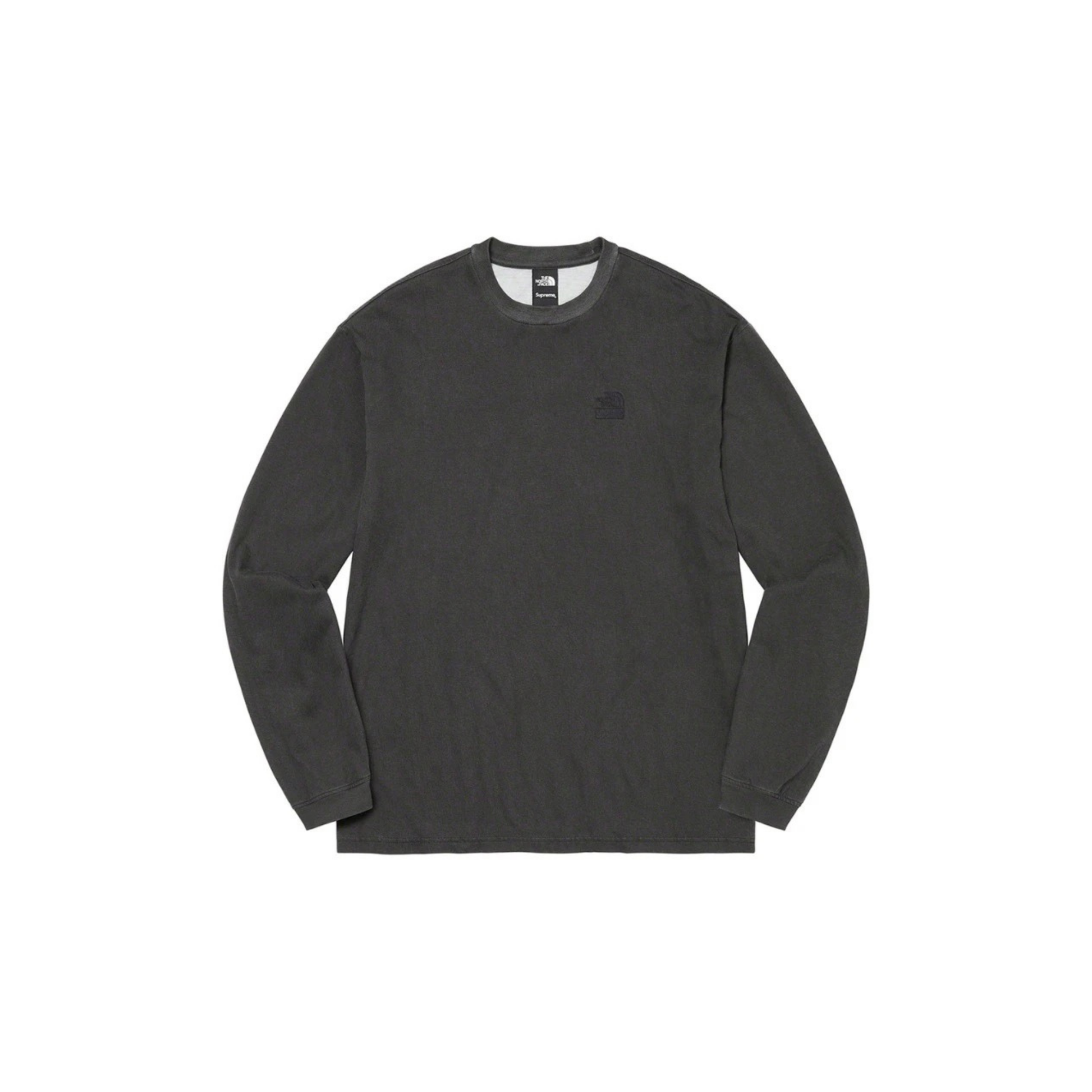Supreme X The North Face Pigment Printed Sweatshirt Black Front