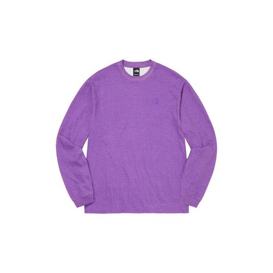 Supreme X The North Face Pigment Printed Sweatshirt Purple Front