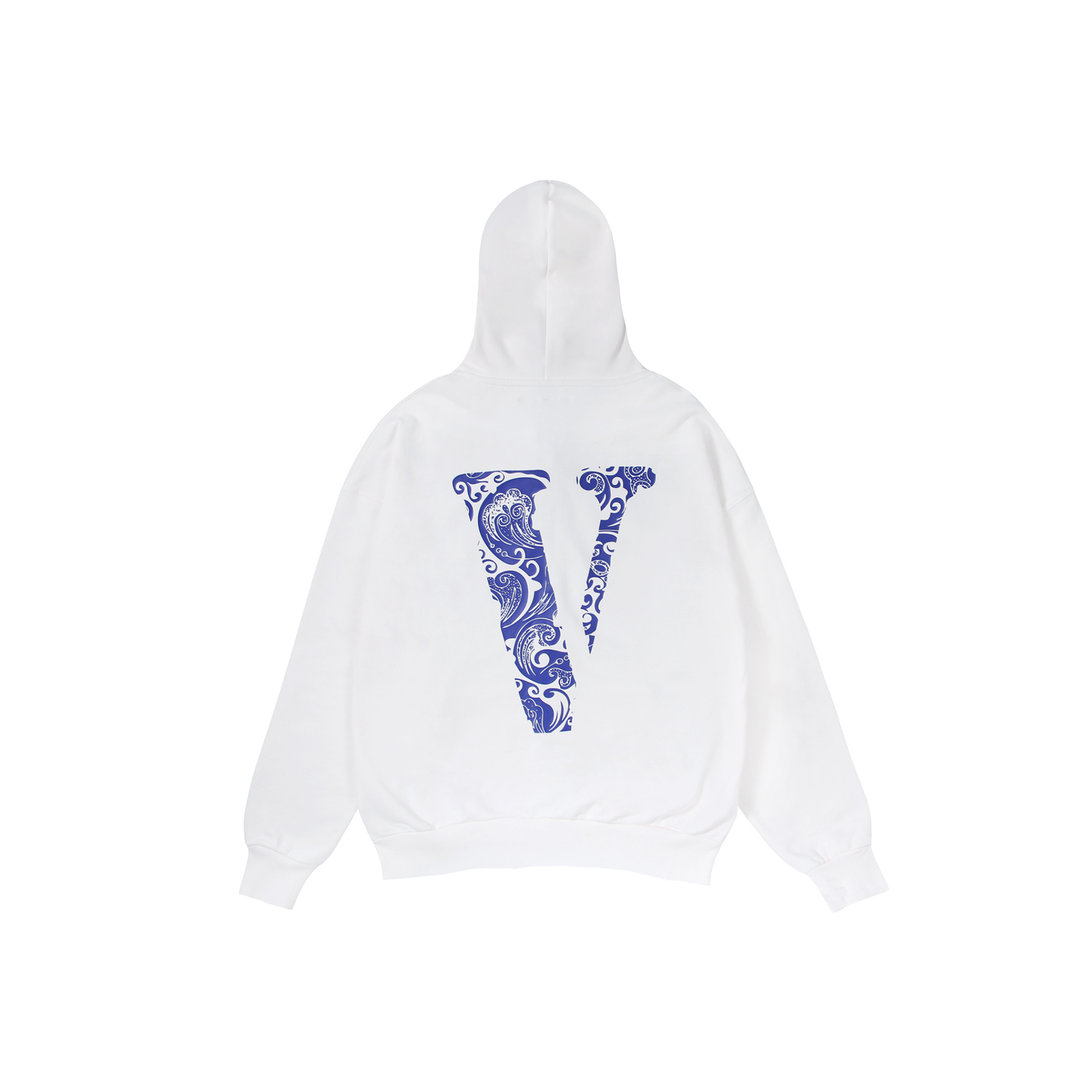 VLONE 3D Printing Zip Up Hoodie White Back