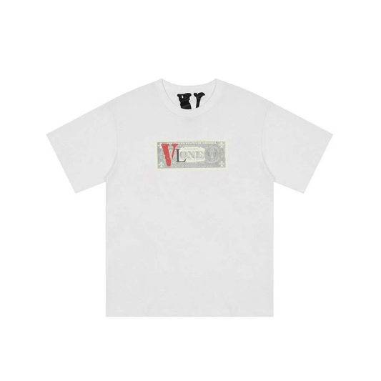 VLONE Dollar Logo Tee White Front