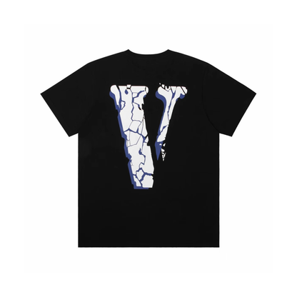 VLONE Friends Ice Cracks Tee Black White Back