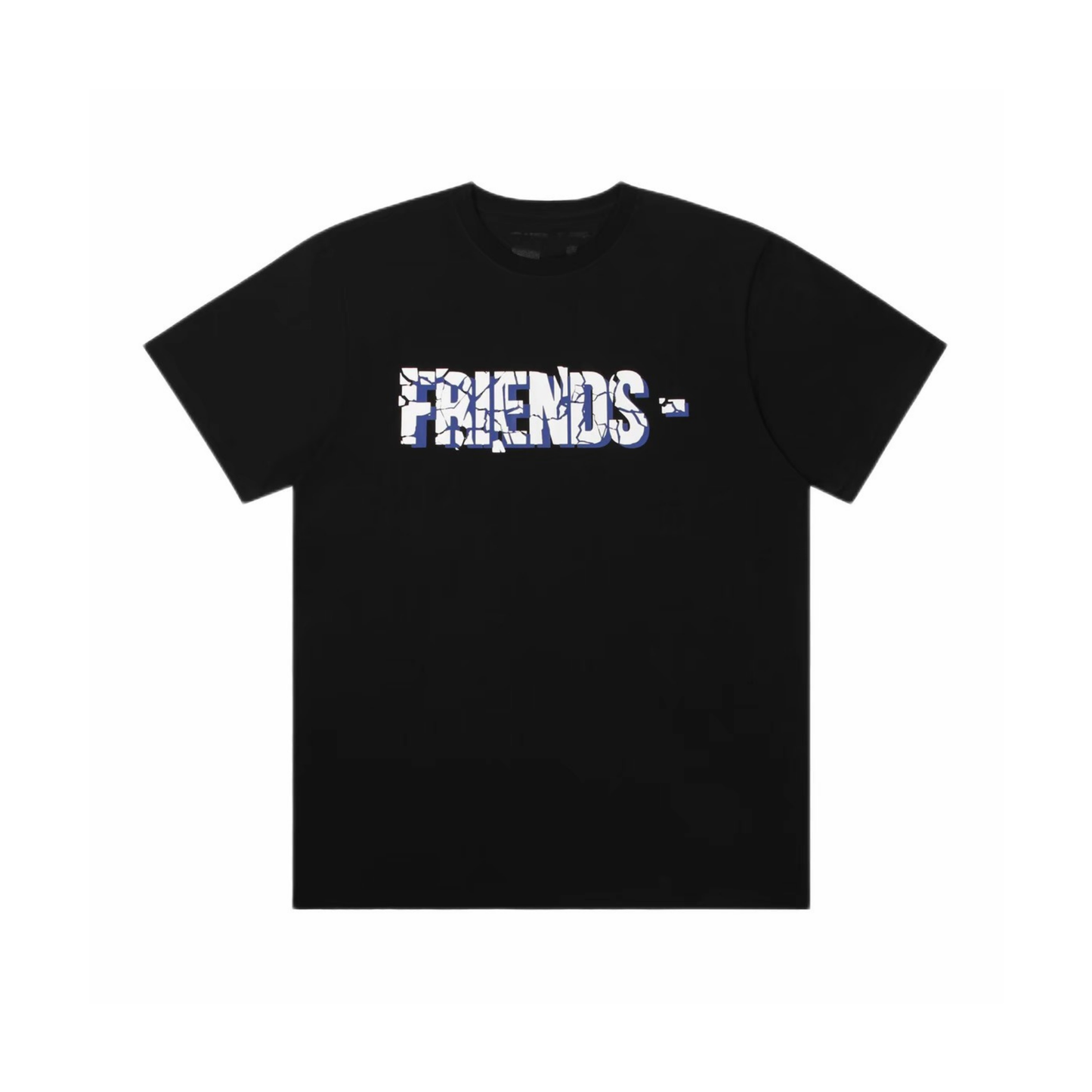 VLONE Friends Ice Cracks Tee Black White Front