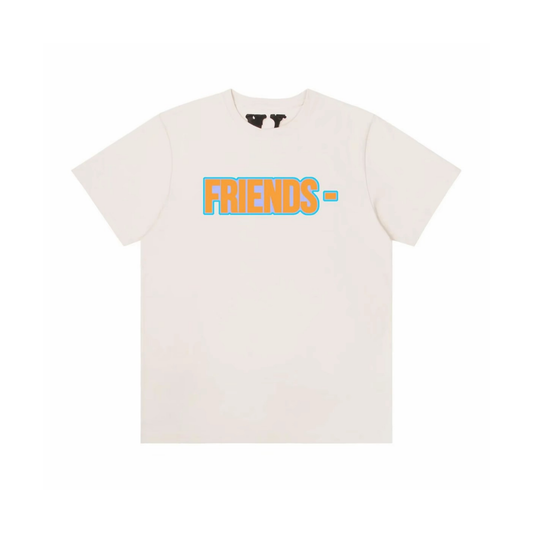 VLONE Friends Retro Tee Beige Front