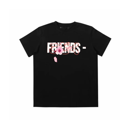 VLONE Friends Sakura Logo Tee Black Front
