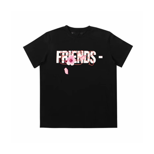 VLONE Friends Sakura Logo Tee Black Front