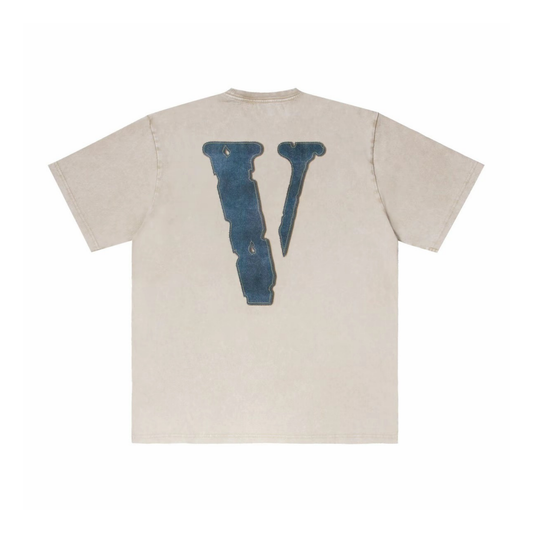 VLONE Friends Washed Denim Tee Beige Back