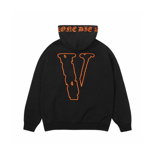 VLONE Gothic Zip Up Hoodie Black Back