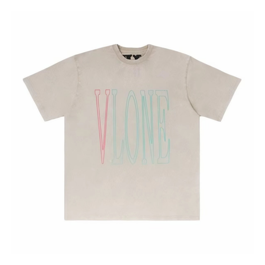 VLONE Map Tee Beige Front