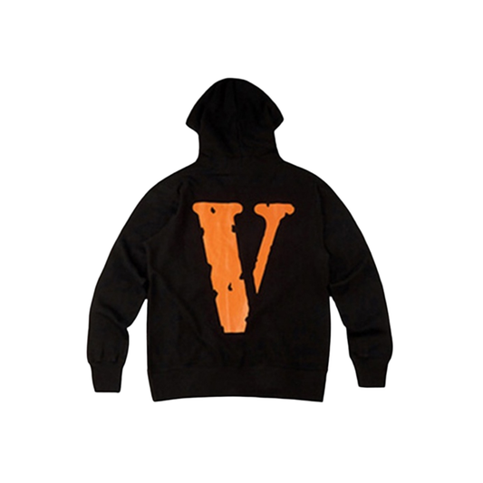 VLONE Staple Hoodie Black Orange Back