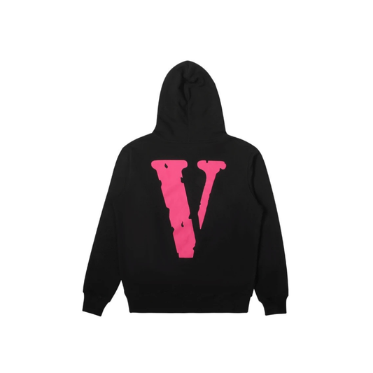 VLONE Staple Hoodie Black Pink Back