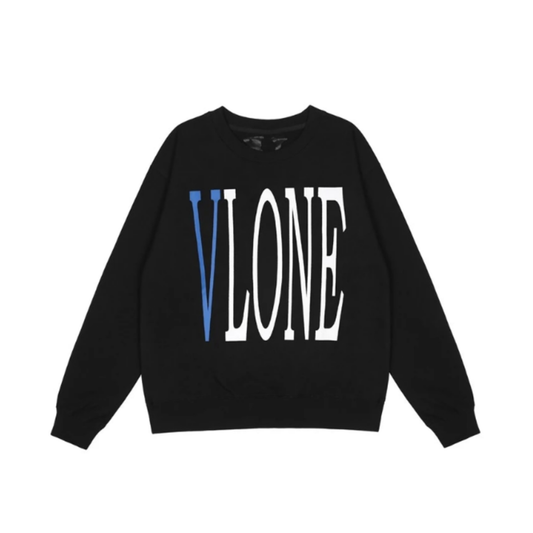 VLONE Staple Logo Sweatshirt Black Blue Front