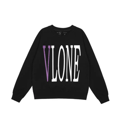 VLONE Staple Logo Sweatshirt Black Purple Front