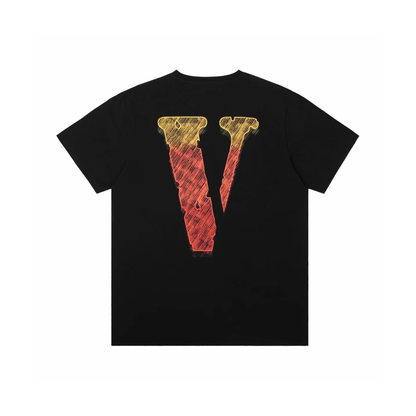 VLONE Staple Tee Black Orange SS25 Back