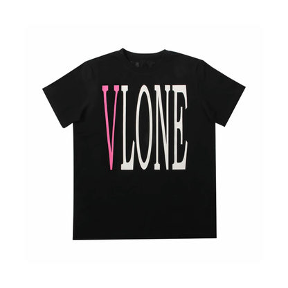 VLONE Staple Tee Black Pink Front