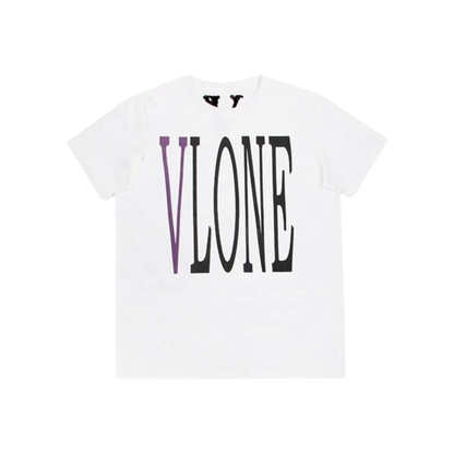 VLONE Staple Tee White Purple Front