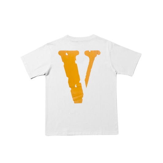 VLONE Staple Tee White Yellow Back